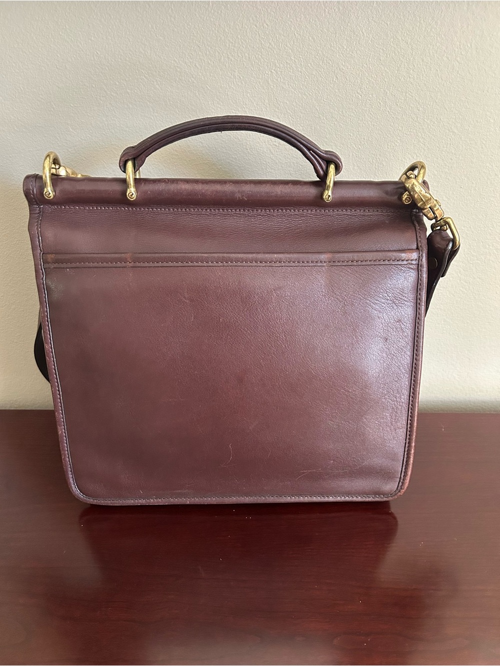 Vintage Coach Willis handbag 9927 in dark mahogany brown. Great condition! - Picture 3 of 16